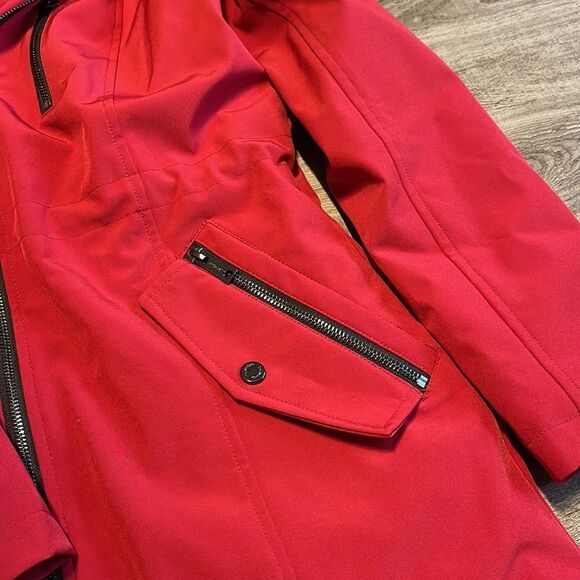 Calvin Klein Faux-Fur-Lined Parka RED . Neww - Picture 5 of 6